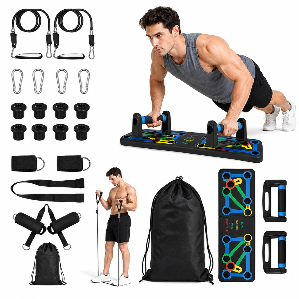 All-in-One Butterfly Push-Up Board Home Gym System